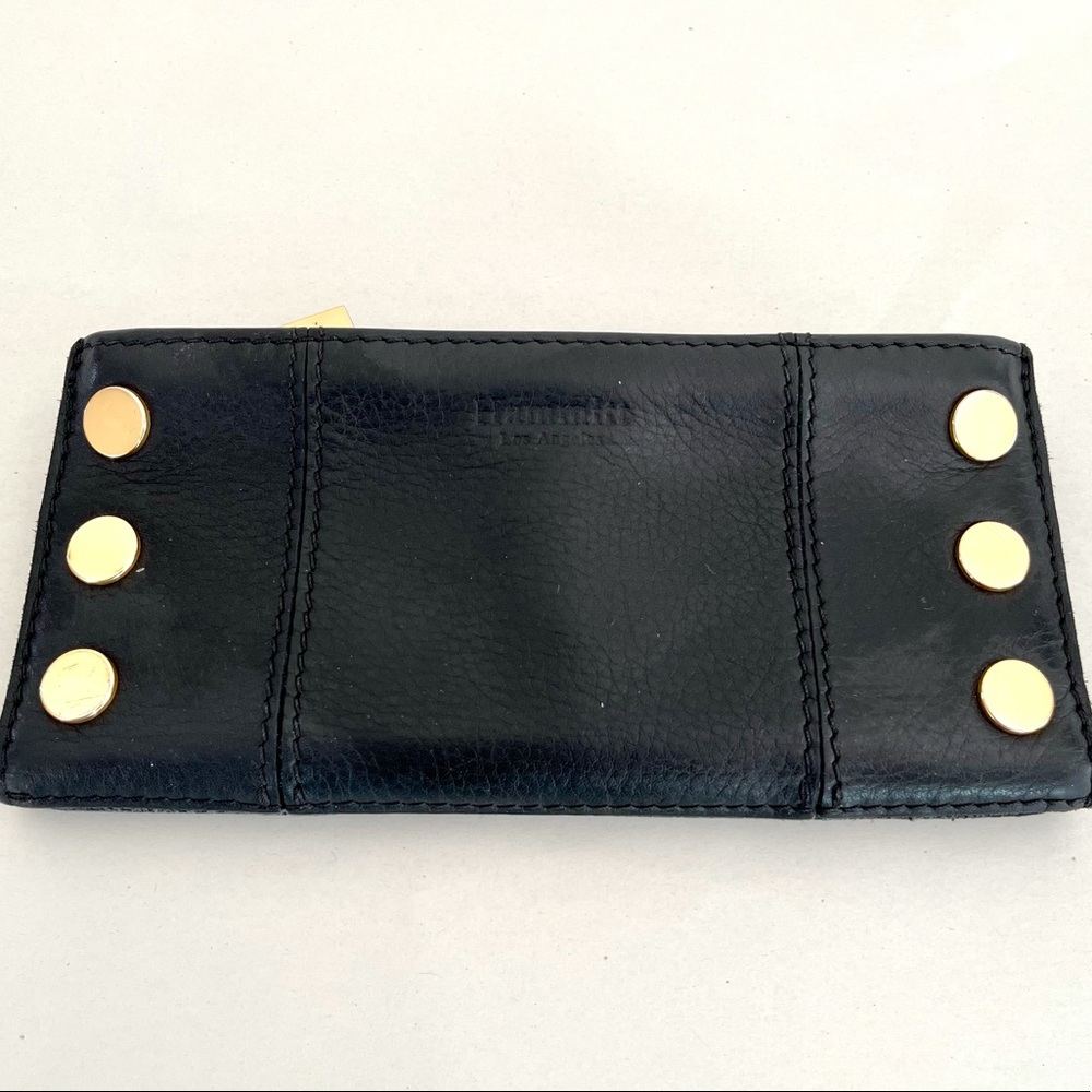 HAMMITT 110 North Pebbled Riveted Leather Wallet